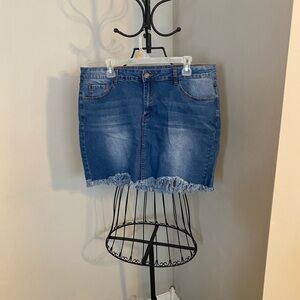 Blue Mini Pencil Skirt for Casual Occasions